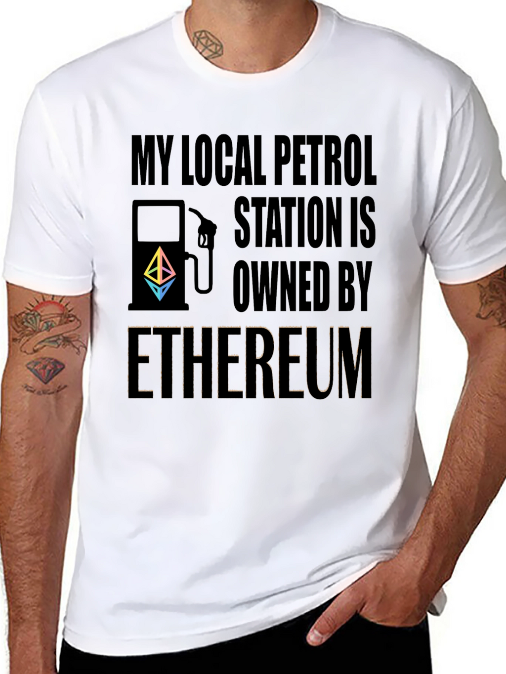 Ethereum Owned Petrol Station T-Shirt