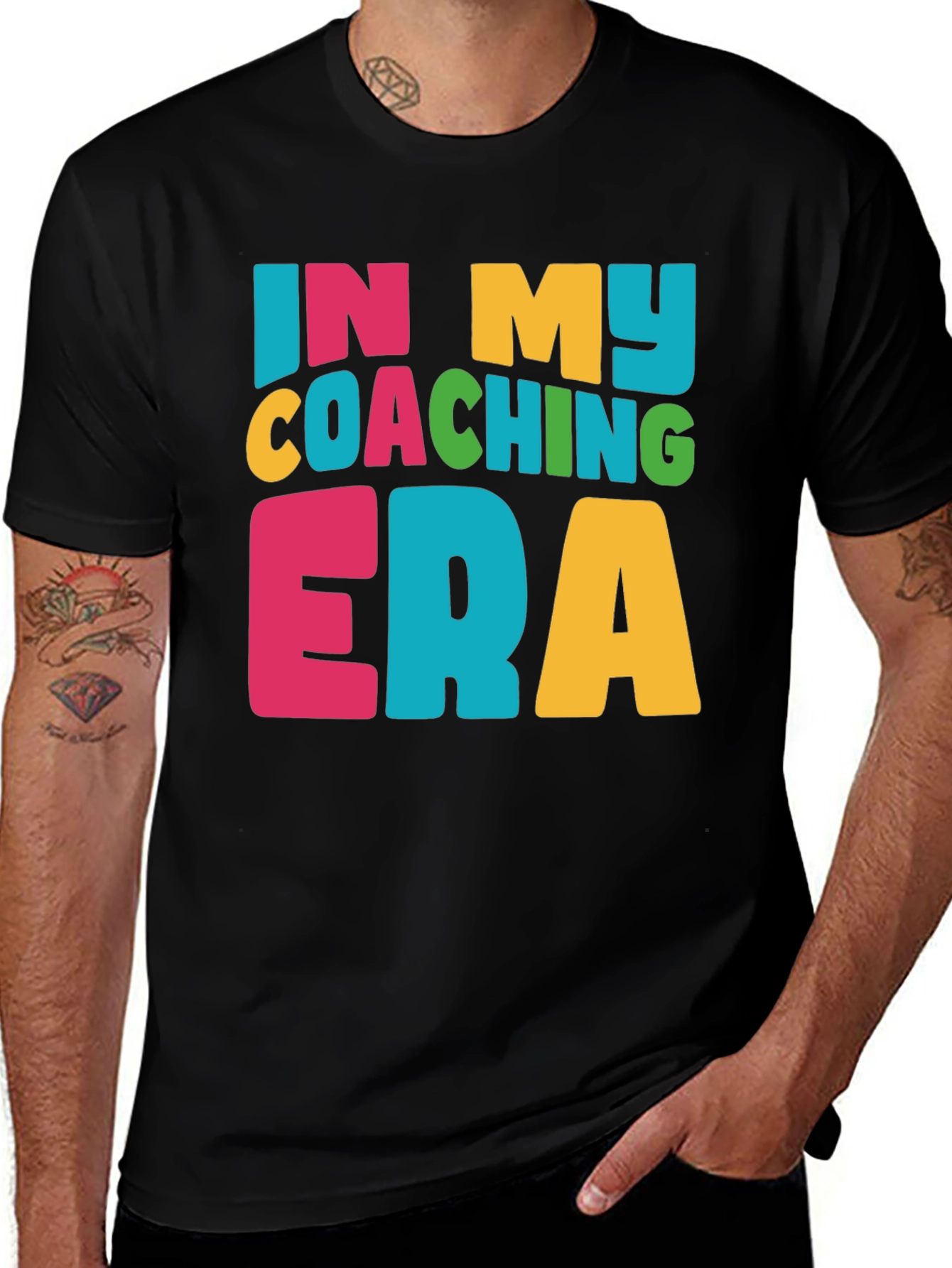 In My Coaching Era T-Shirt Colorful Graphic Tee