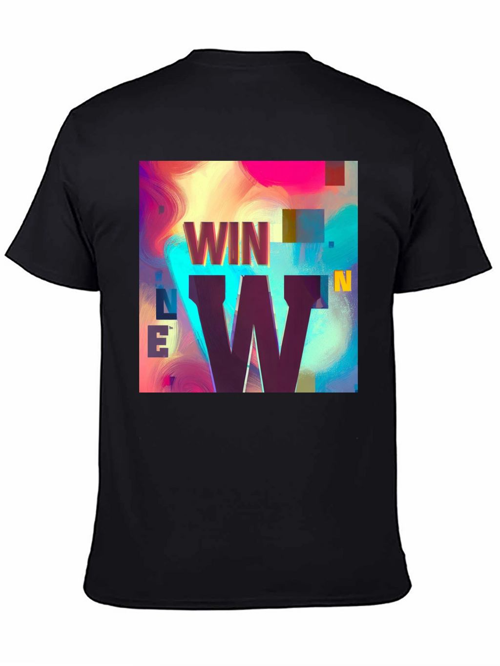 Win-Win Graphic Tee - Trendy Black T-Shirt