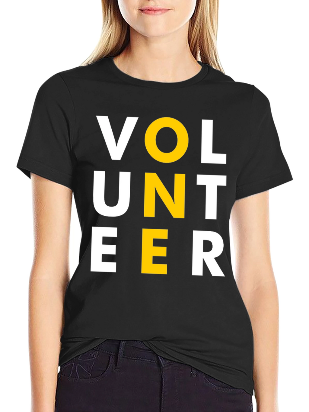 Volunteer Graphic Tee - Black Short Sleeve Shirt