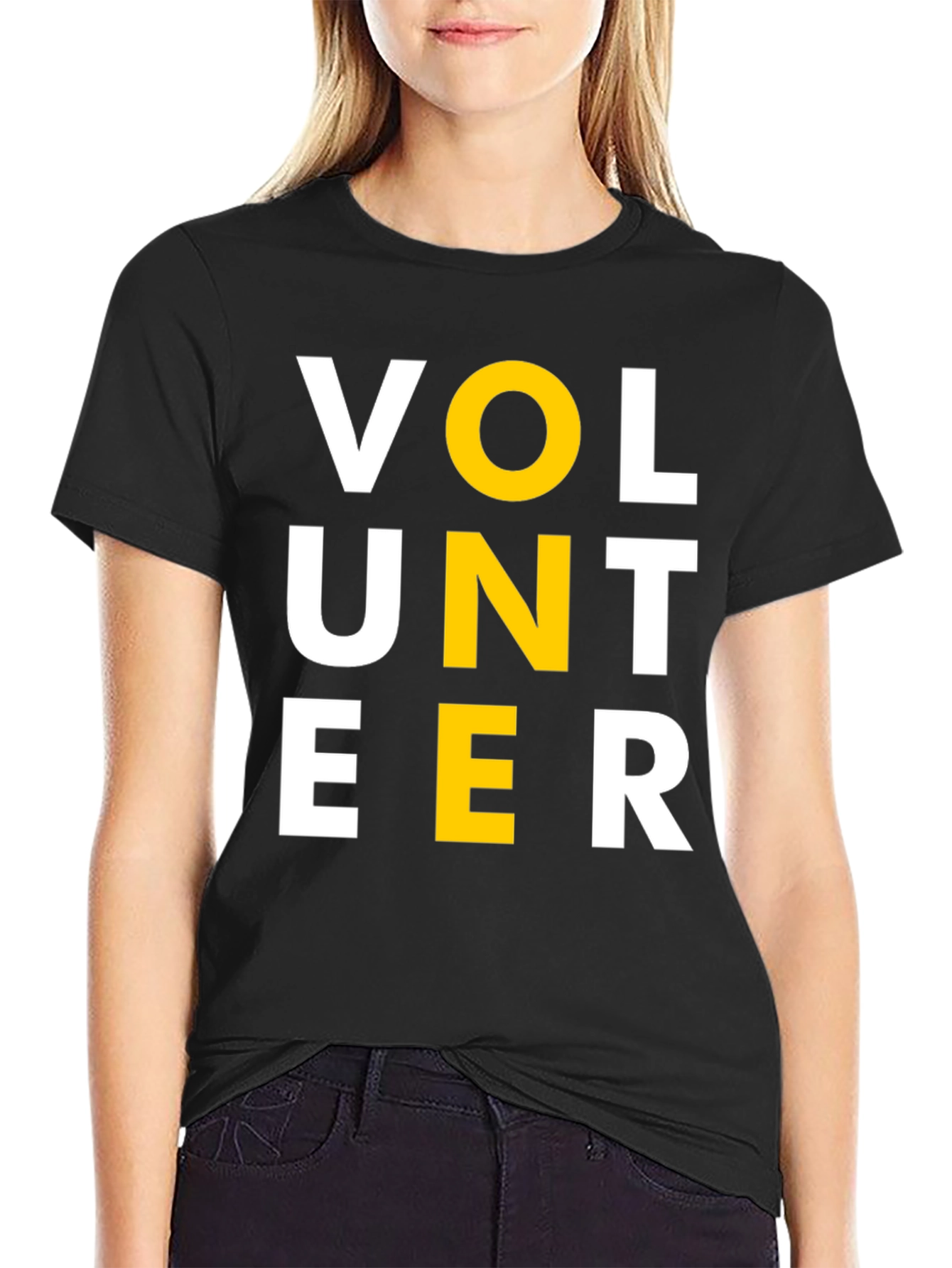 Volunteer Graphic Tee - Black Short Sleeve Shirt