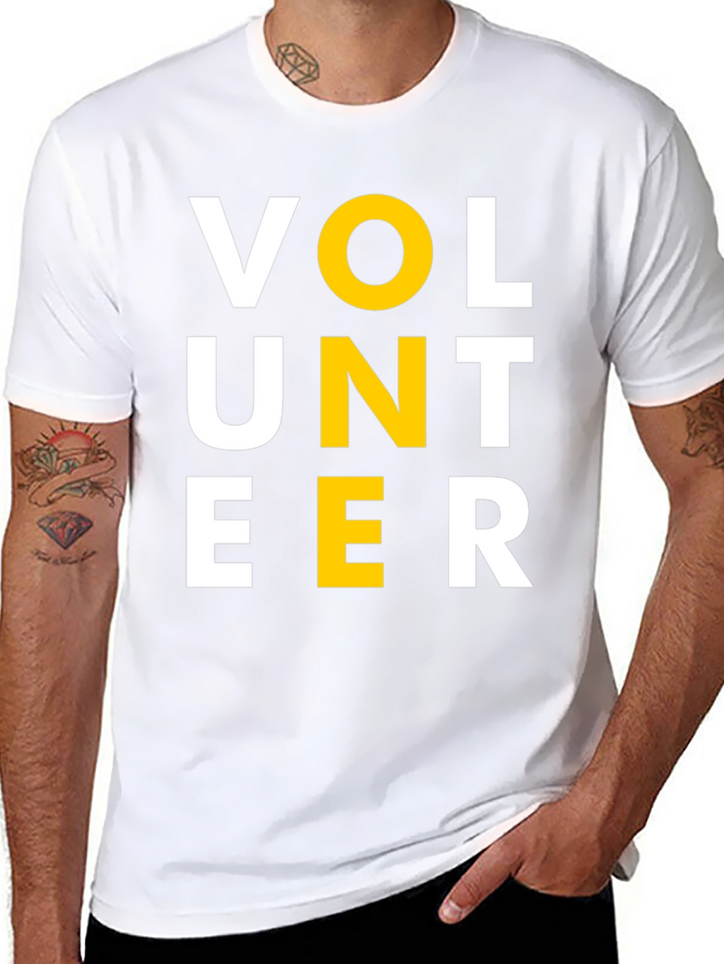 Volunteer Graphic Tee - Black Short Sleeve Shirt
