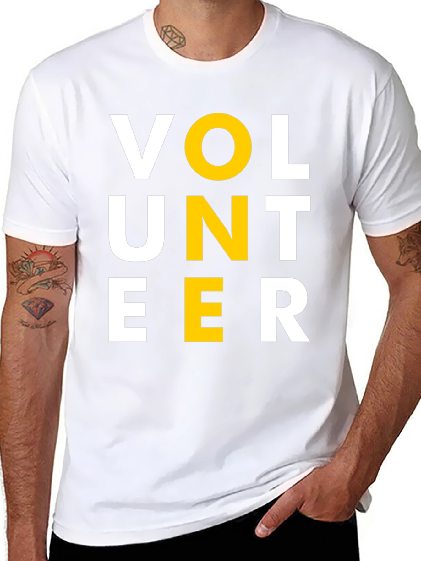 Volunteer Graphic Tee - Black Short Sleeve Shirt