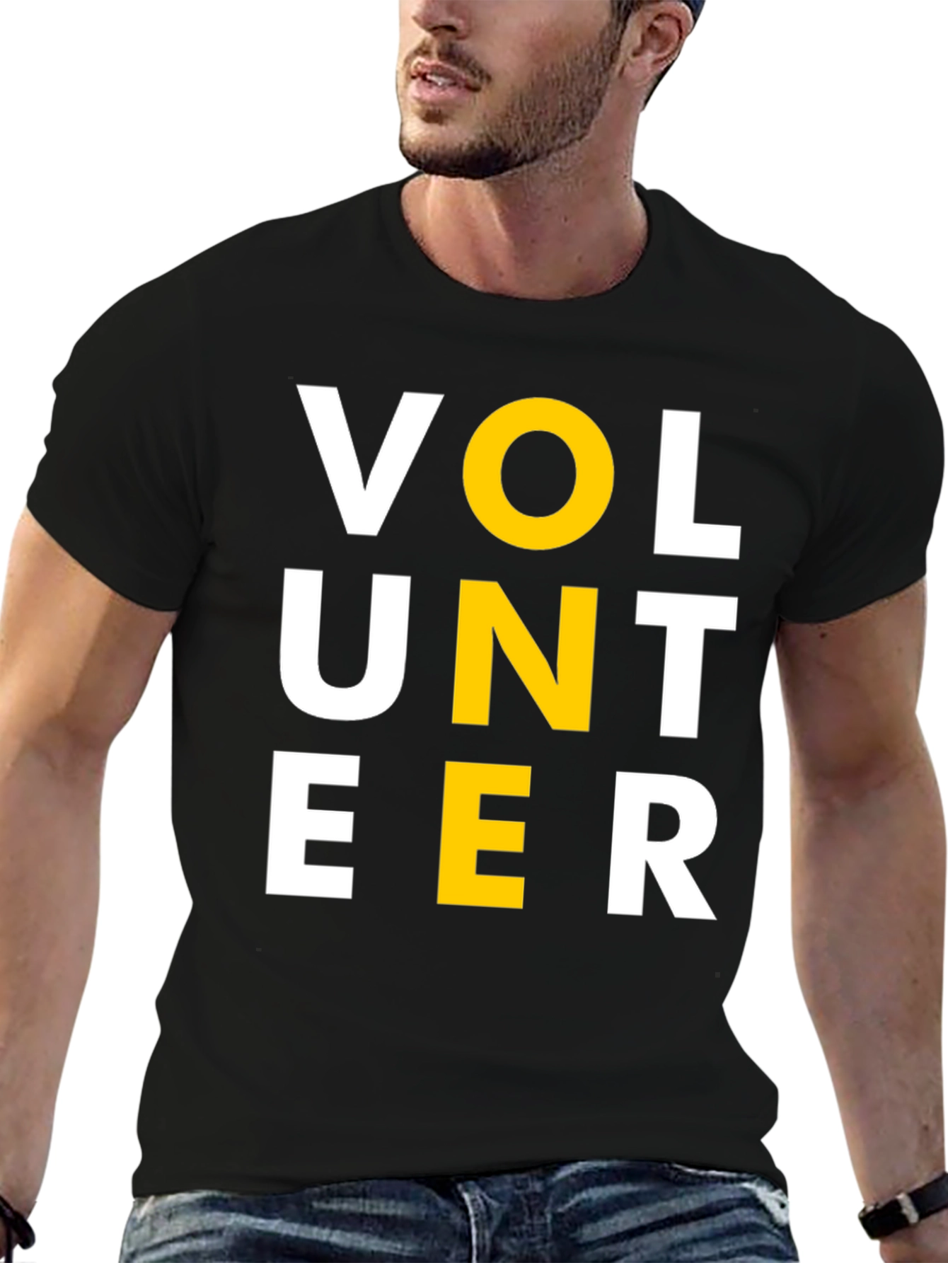 Volunteer Graphic Tee - Black Short Sleeve Shirt