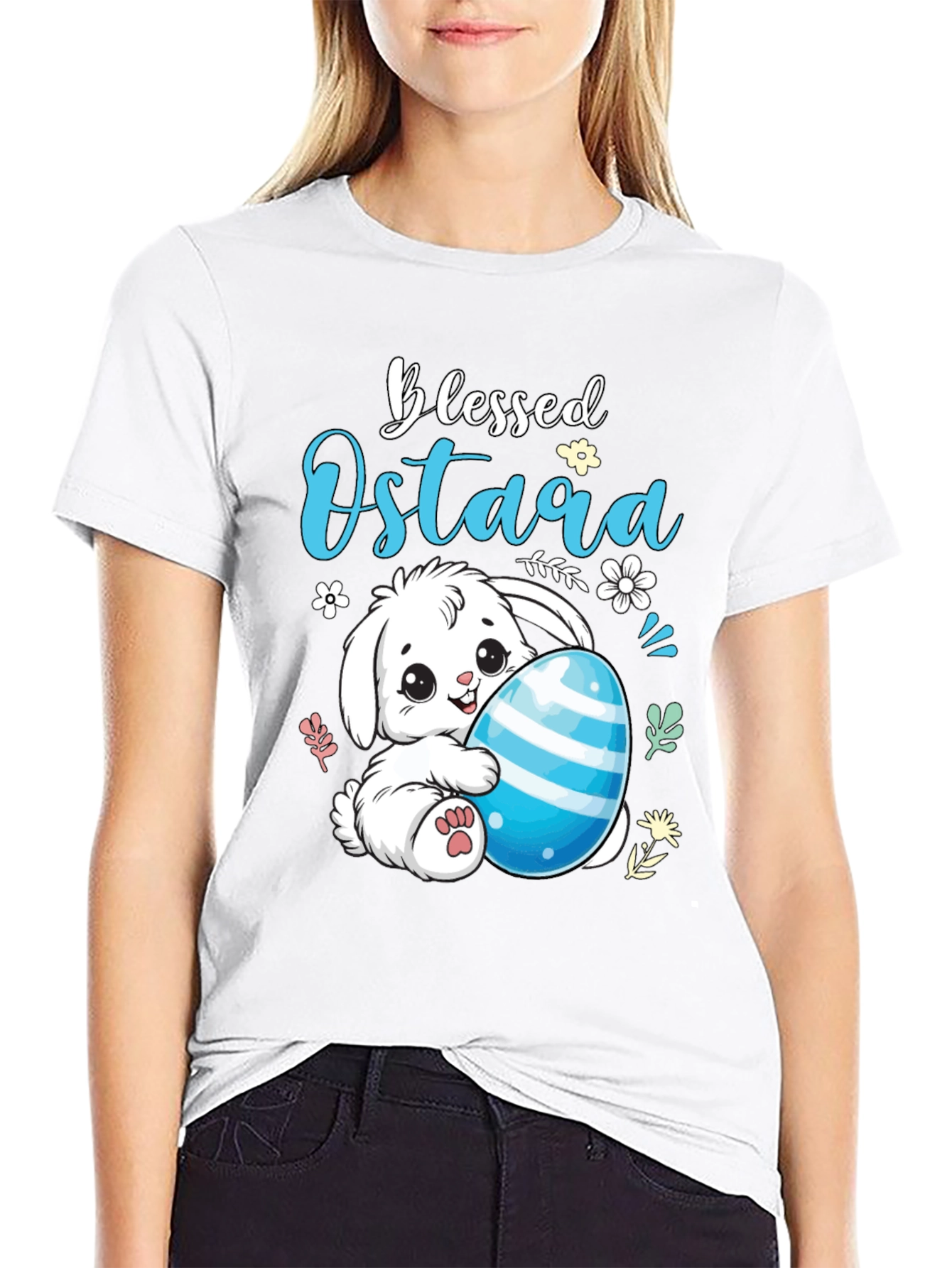 Blessed Ostara Bunny Easter T-Shirt