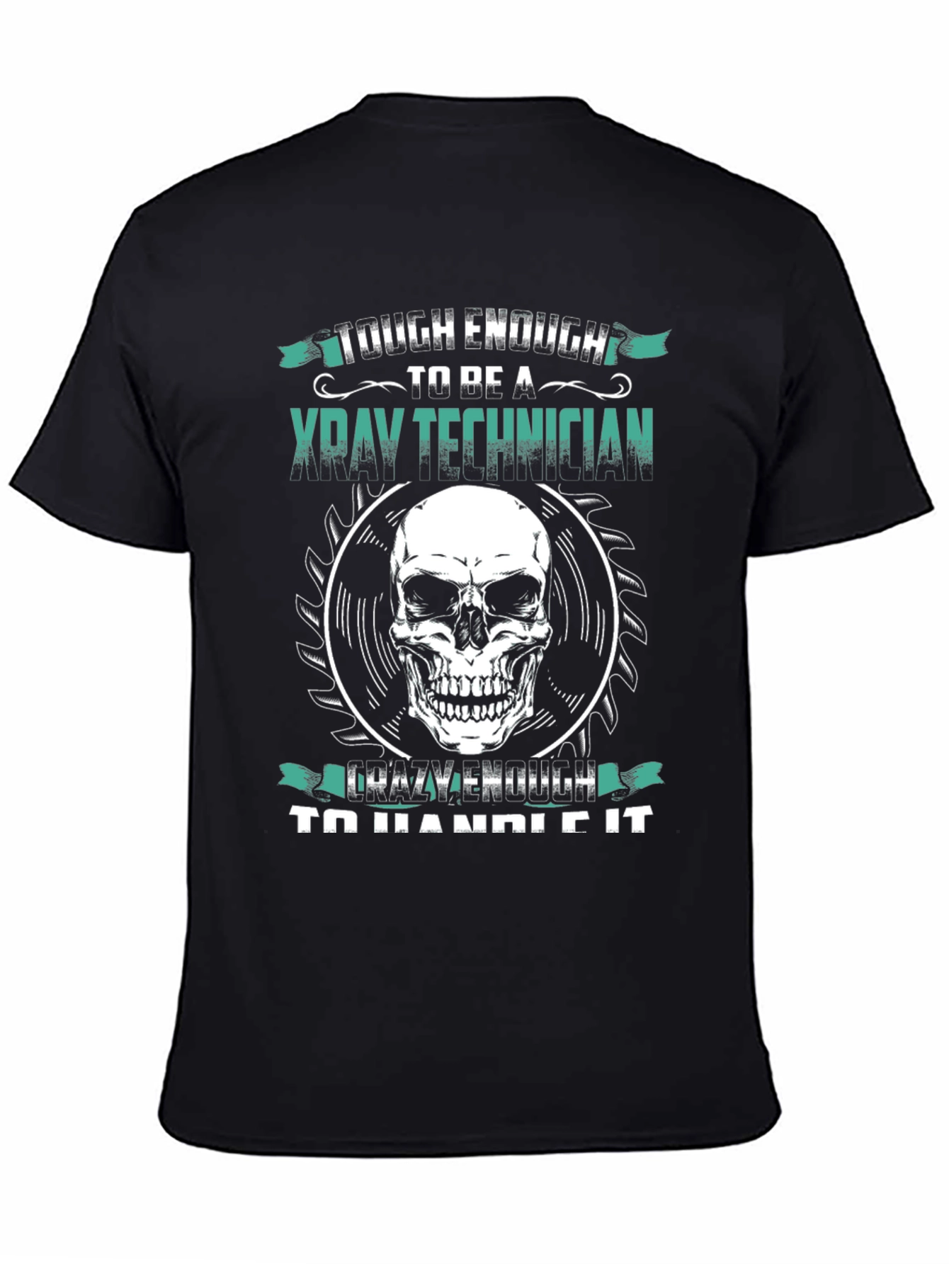 X-Ray Technician Skull Graphic T-Shirt