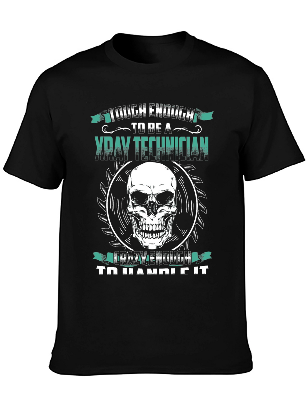 X-Ray Technician Skull Graphic T-Shirt