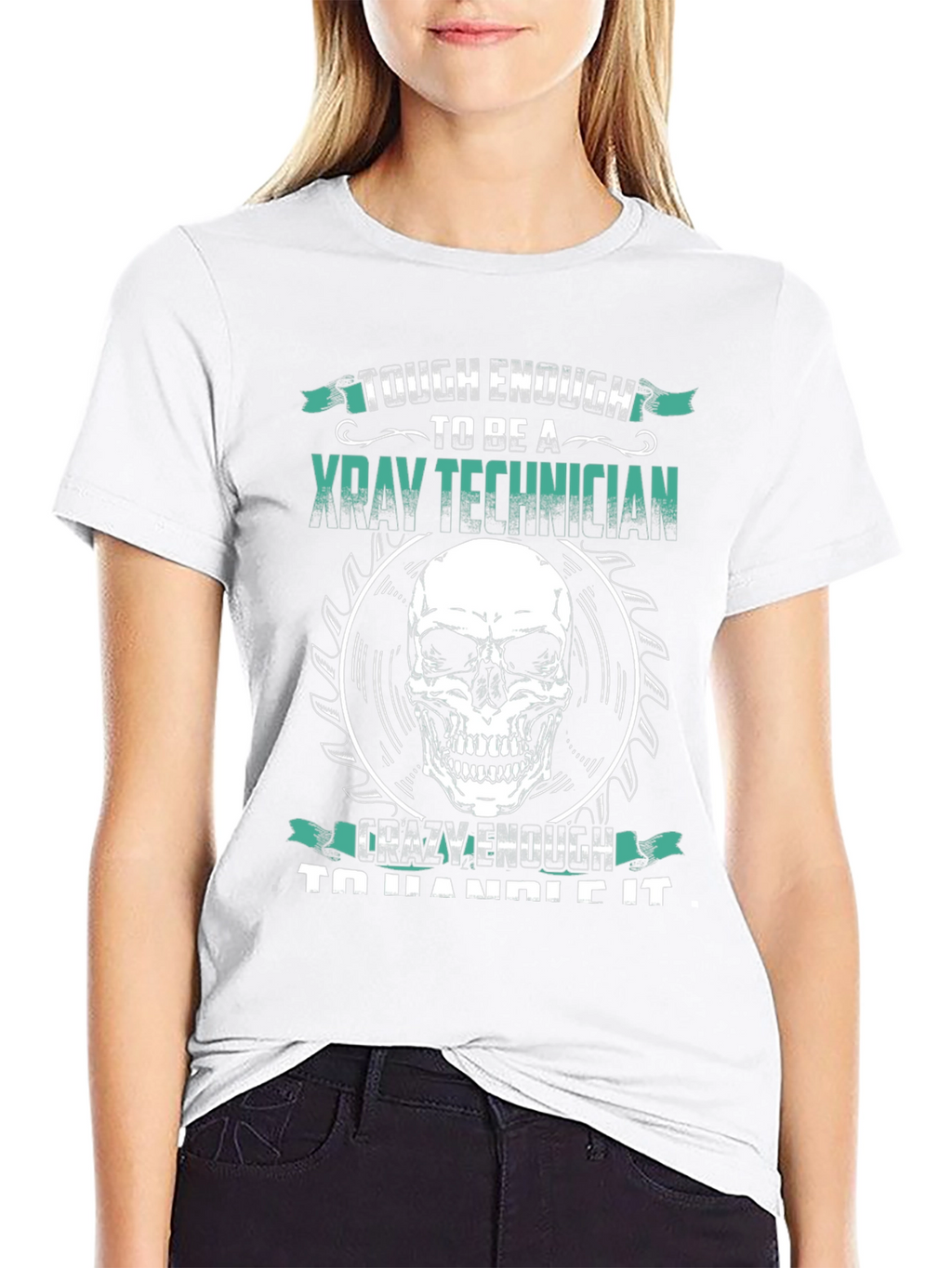 X-Ray Technician Skull Graphic T-Shirt