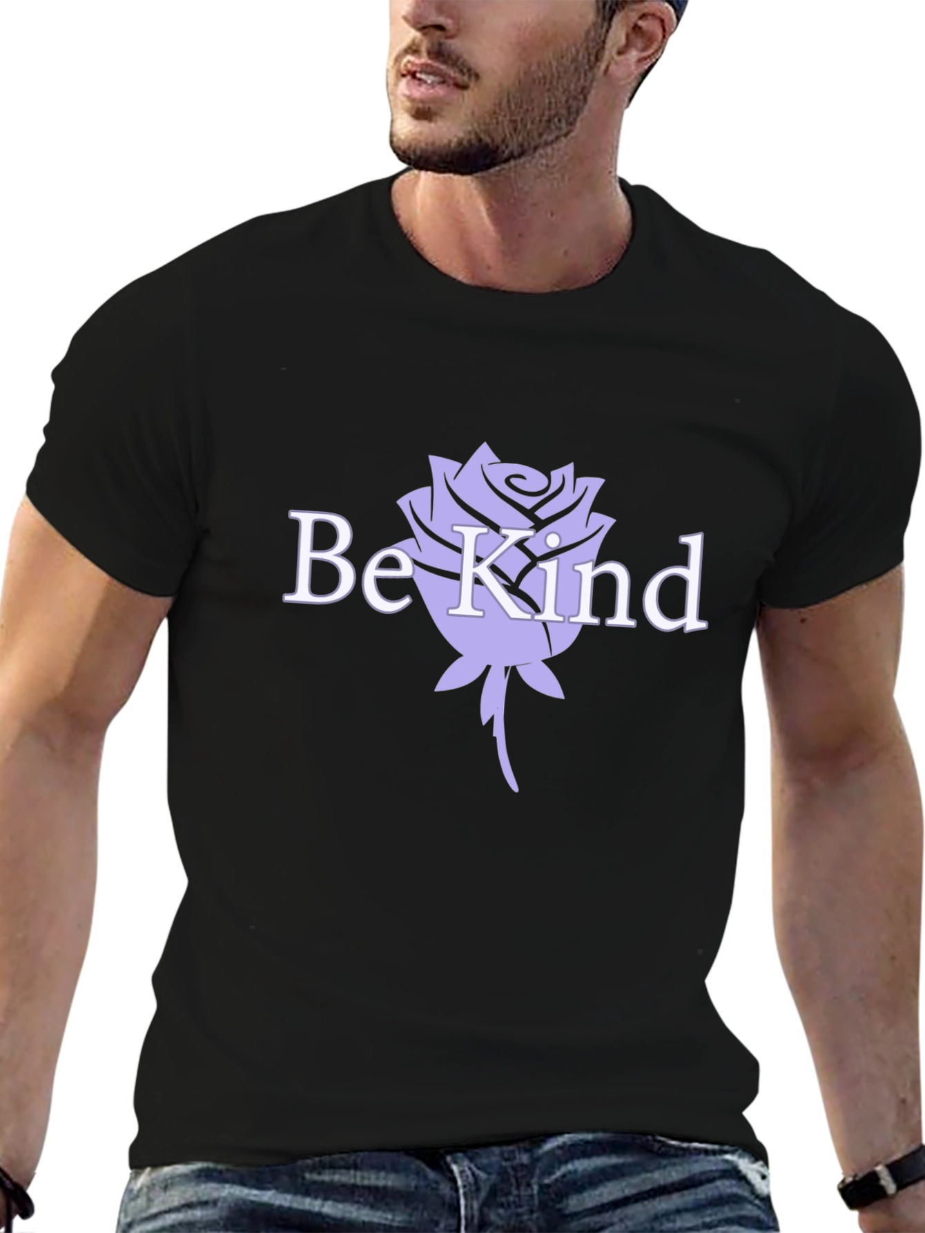 Be Kind Rose Graphic T-Shirt - Stylish Comfort