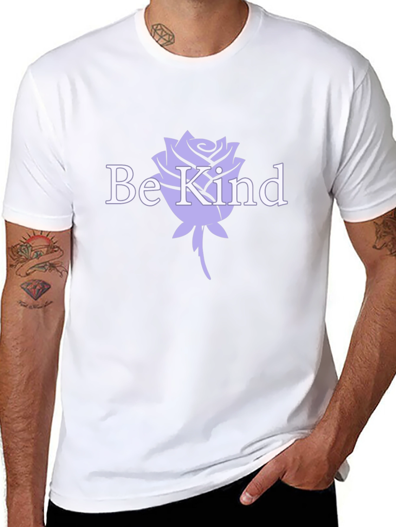 Be Kind Rose Graphic T-Shirt - Stylish Comfort