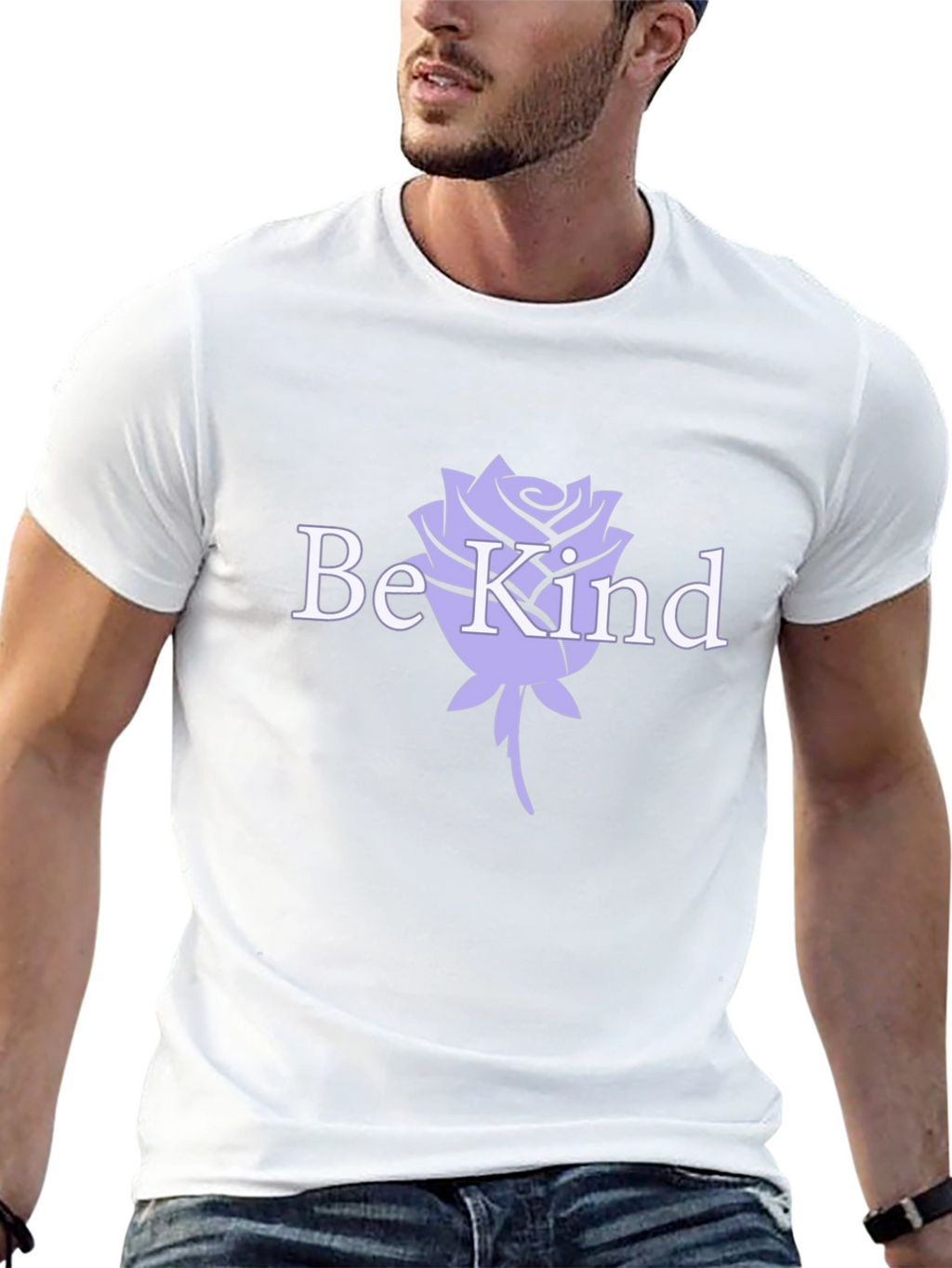 Be Kind Rose Graphic T-Shirt - Stylish Comfort