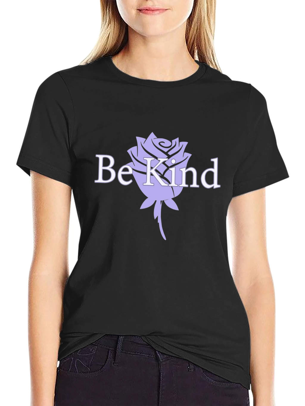 Be Kind Rose Graphic T-Shirt - Stylish Comfort
