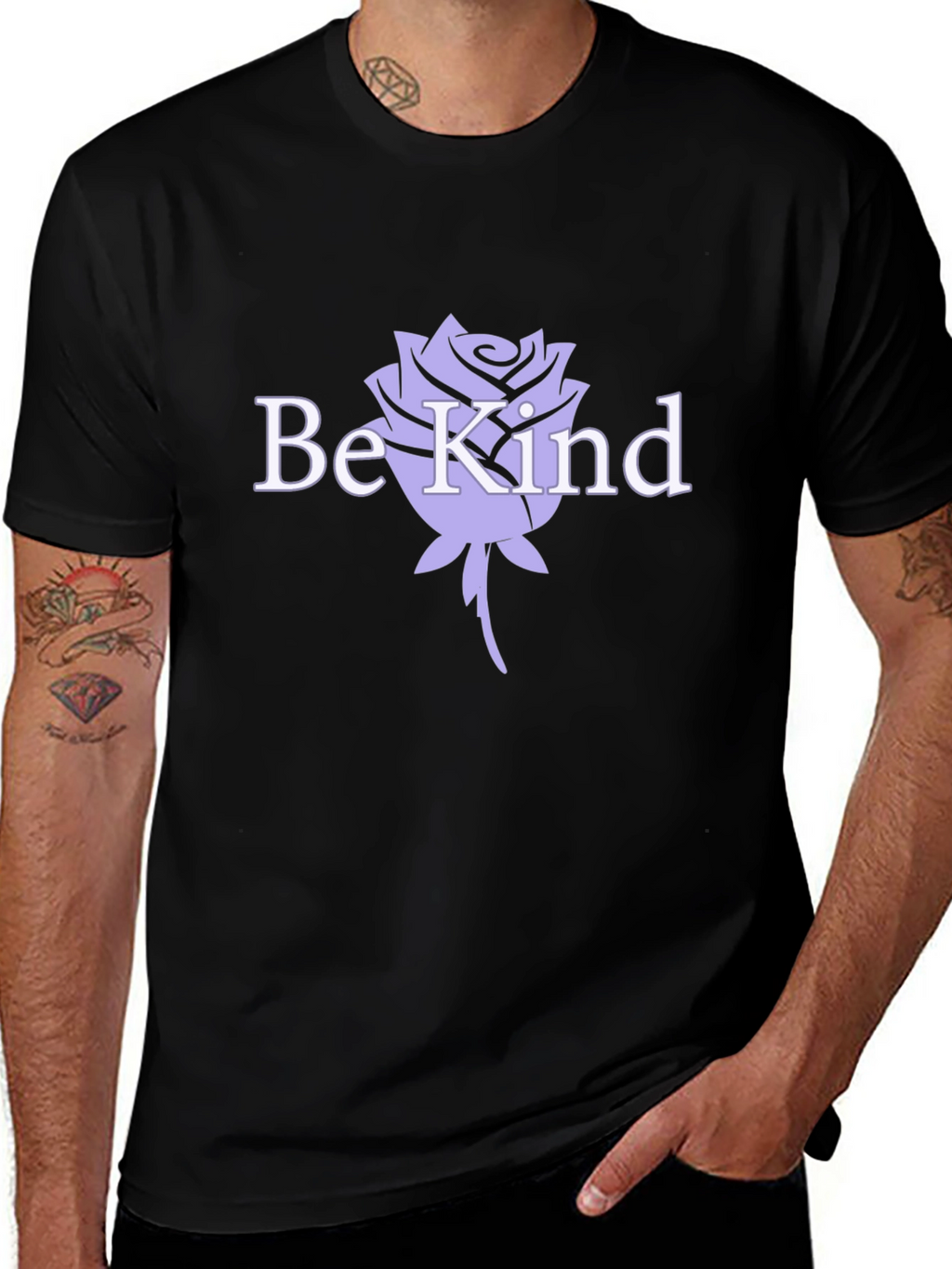 Be Kind Rose Graphic T-Shirt - Stylish Comfort