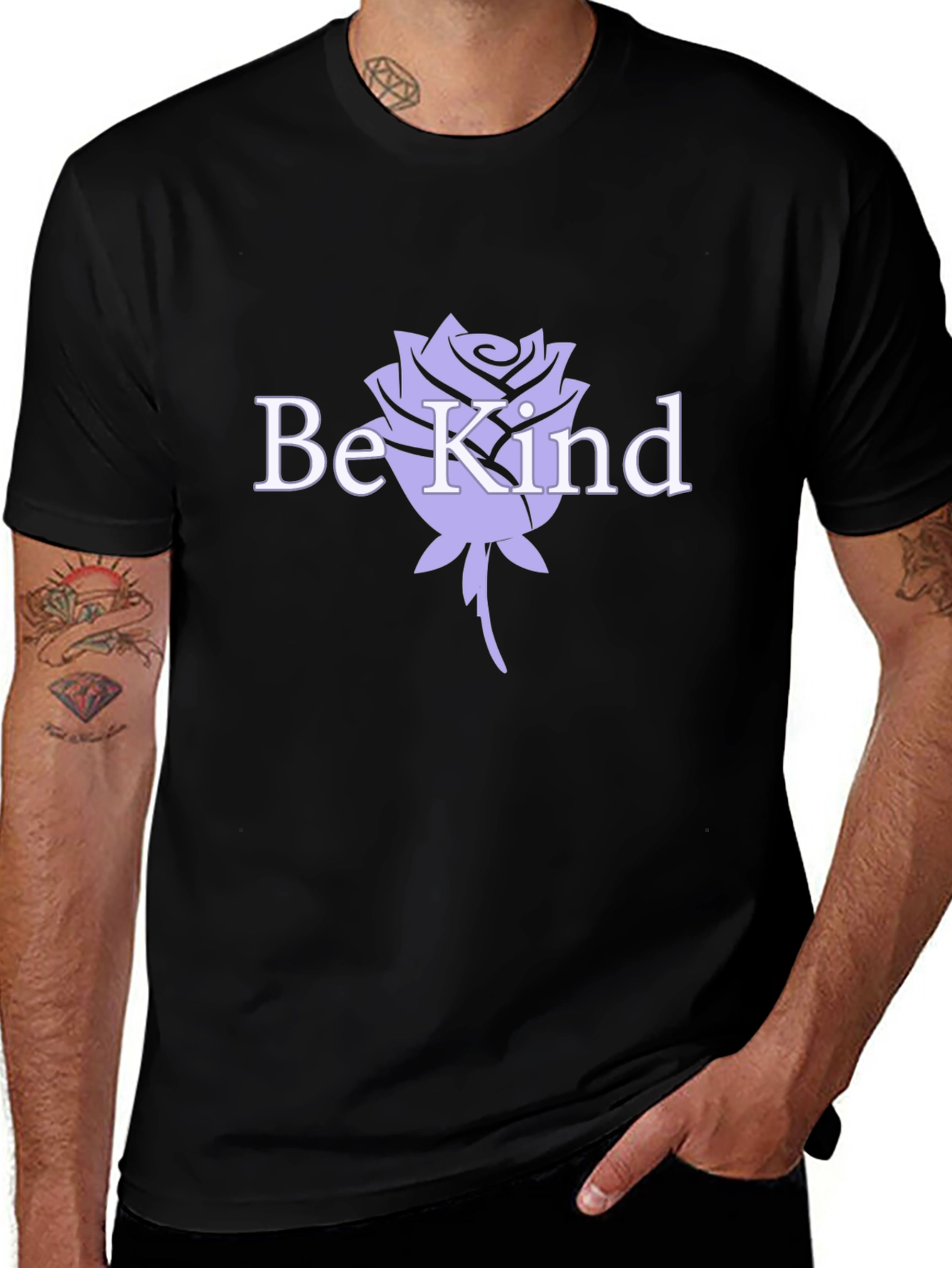Be Kind Rose Graphic T-Shirt - Stylish Comfort