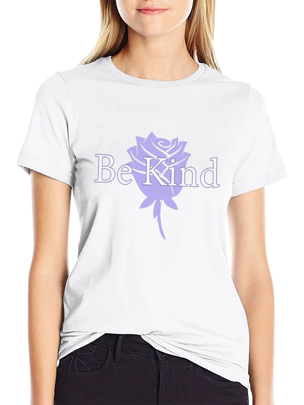 Be Kind Rose Graphic T-Shirt - Stylish Comfort