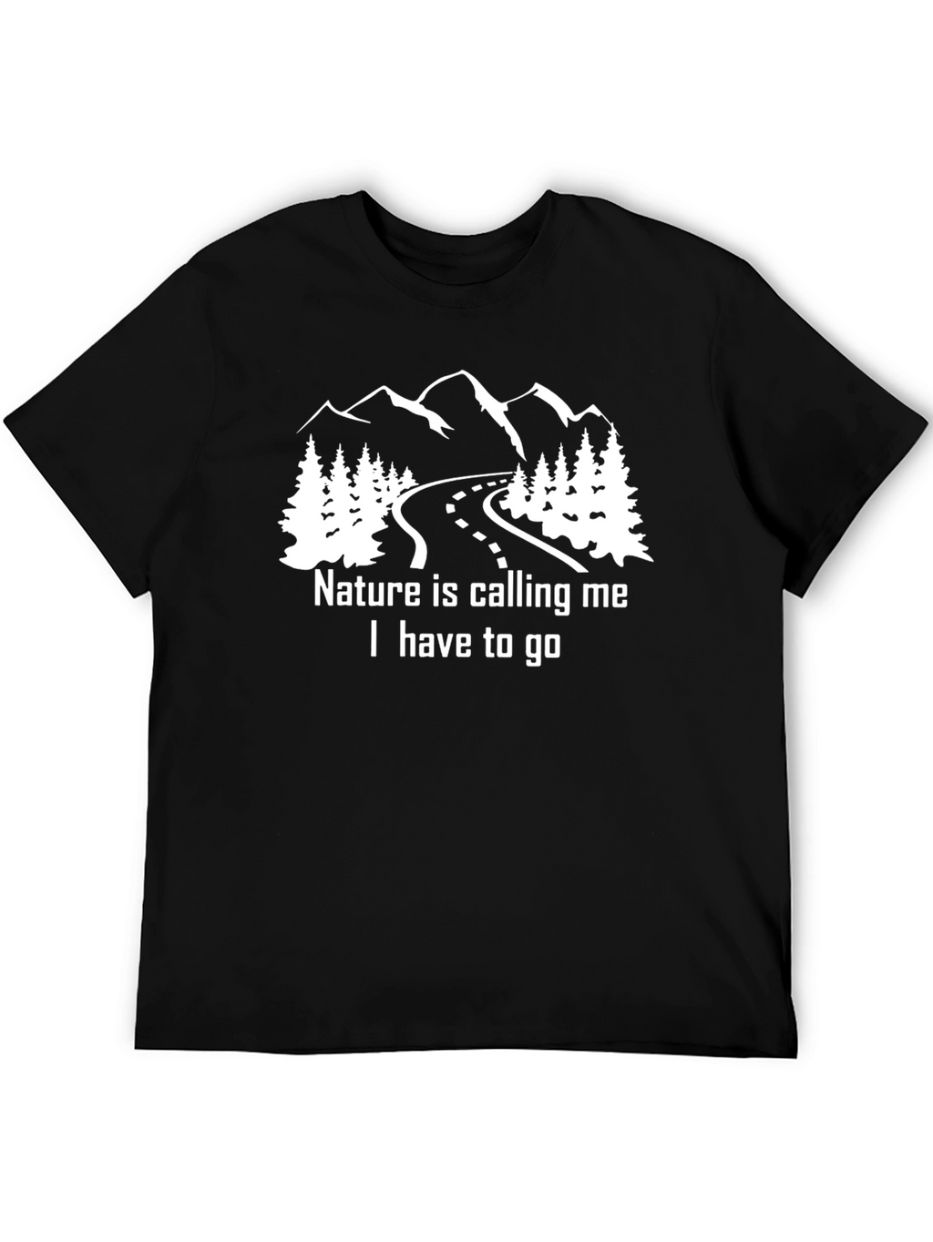 Nature Calling Me Black T-Shirt