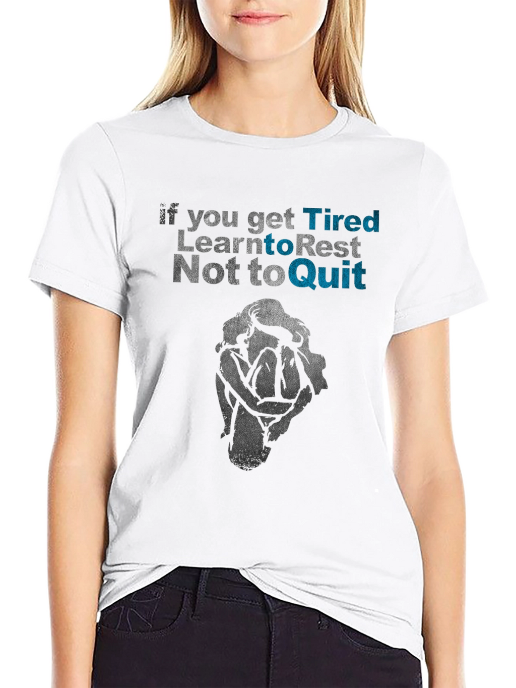 Tired? Rest Dont Quit Graphic Tee
