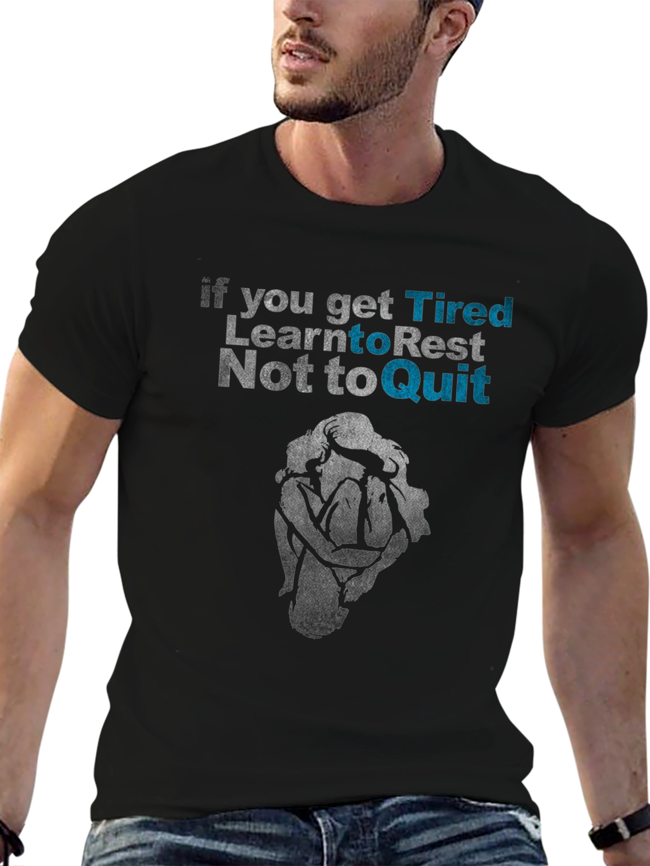 Tired? Rest Dont Quit Graphic Tee