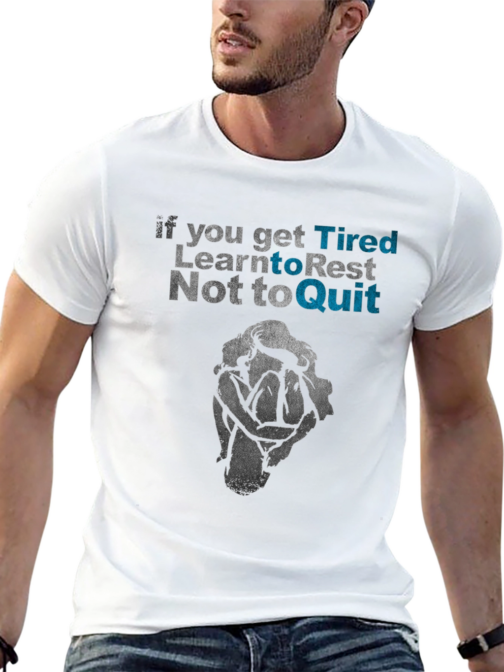 Tired? Rest Dont Quit Graphic Tee