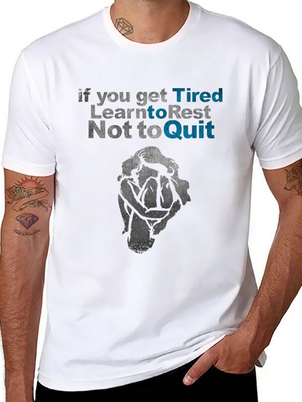 Tired? Rest Dont Quit Graphic Tee