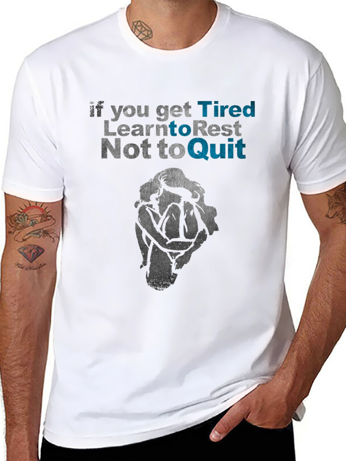 Tired? Rest Dont Quit Graphic Tee