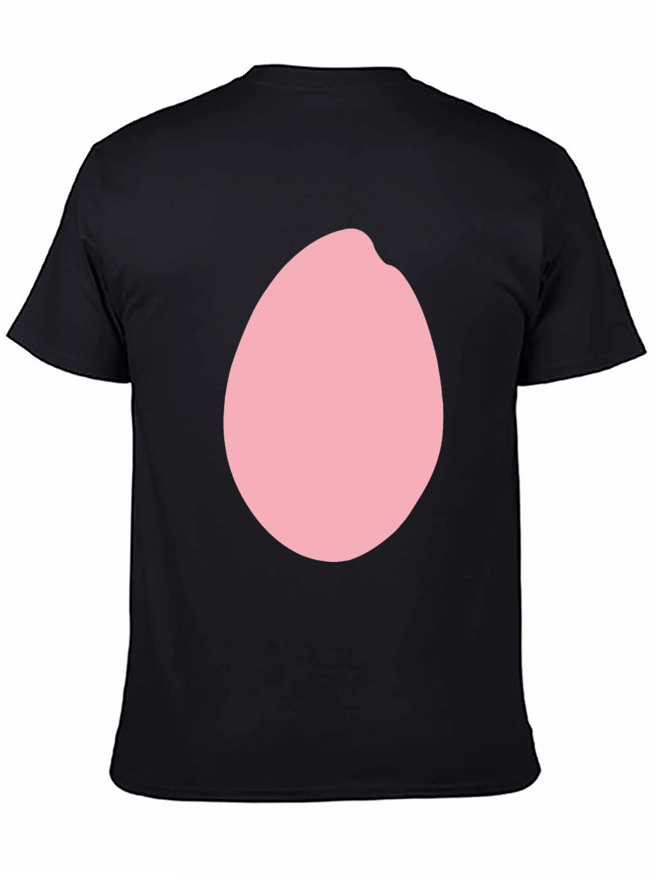 Pink Egg Graphic Black T-Shirt