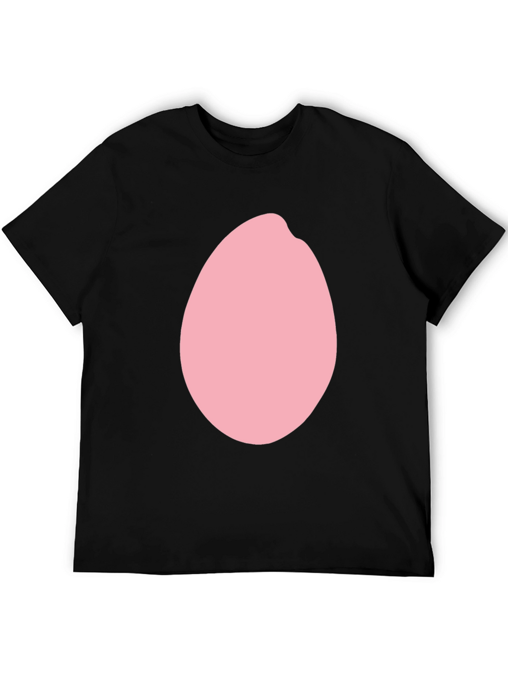 Pink Egg Graphic Black T-Shirt