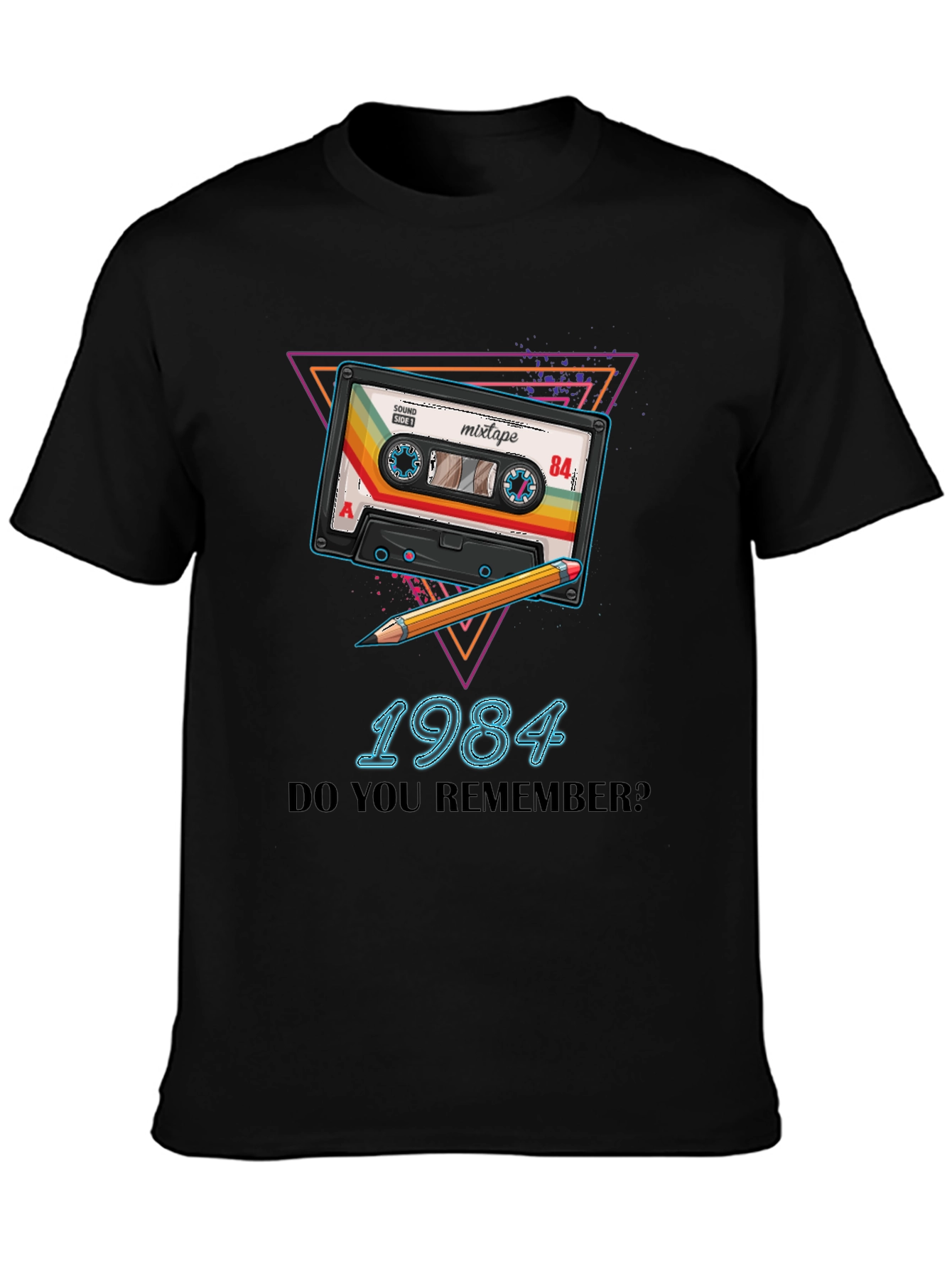 Retro 1984 Mixtape T-Shirt - Vintage Style