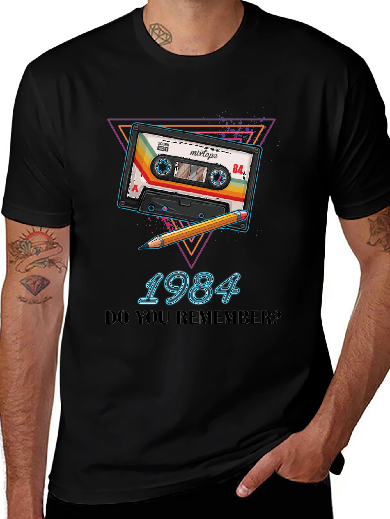 Retro 1984 Mixtape T-Shirt - Vintage Style