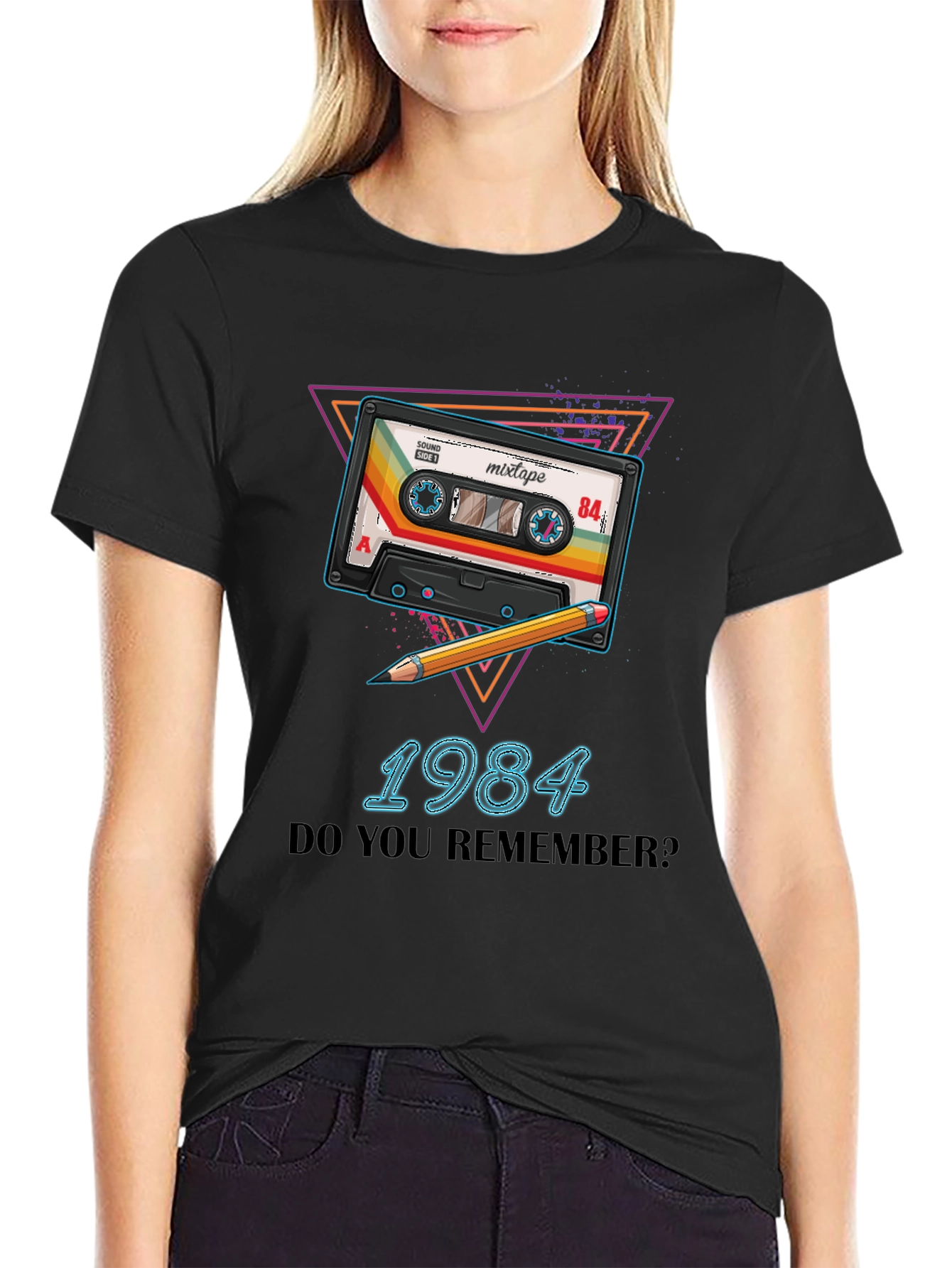 Retro 1984 Mixtape T-Shirt - Vintage Style