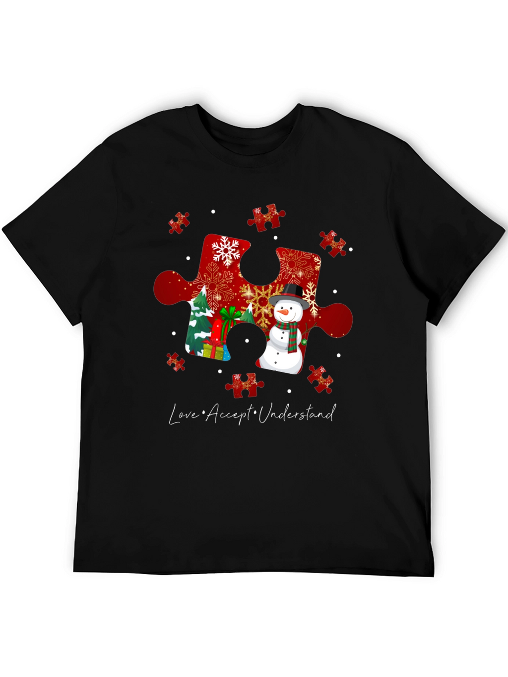 Autism Awareness Winter Puzzle T-Shirt