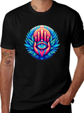 Eye Hand Graphic Tee - Black Cotton Blend