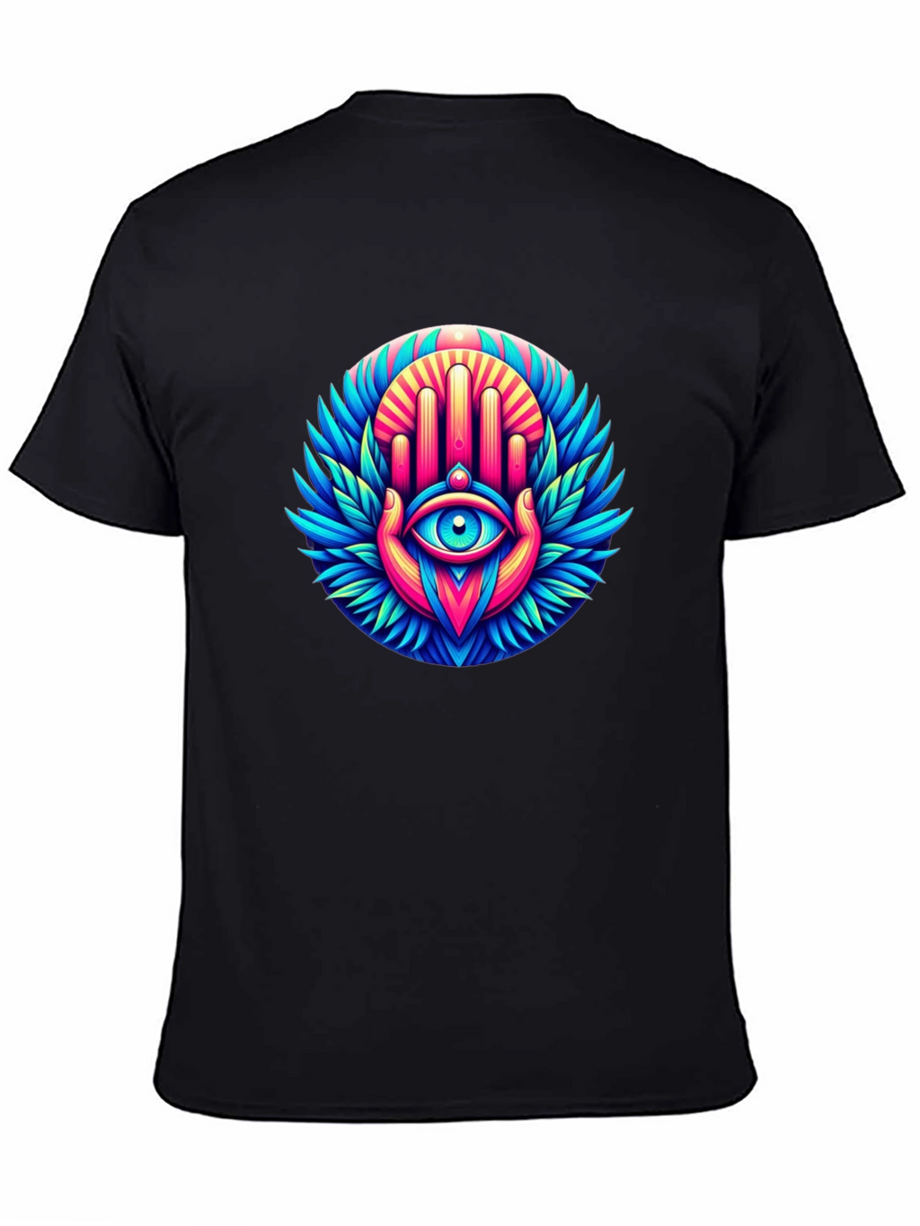 Eye Hand Graphic Tee - Black Cotton Blend