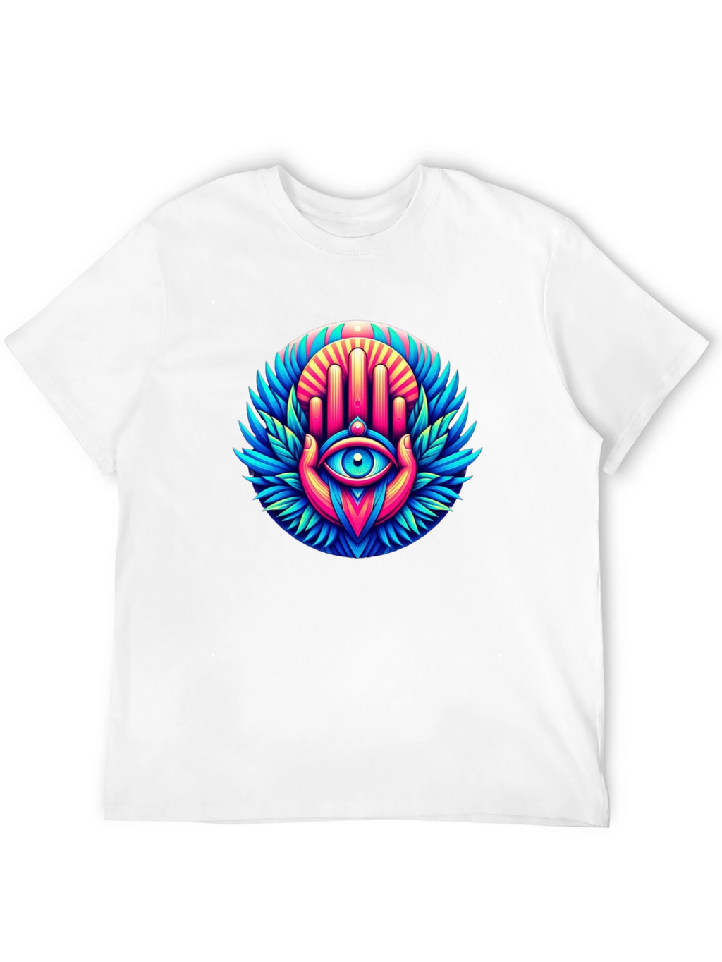 Eye Hand Graphic Tee - Black Cotton Blend