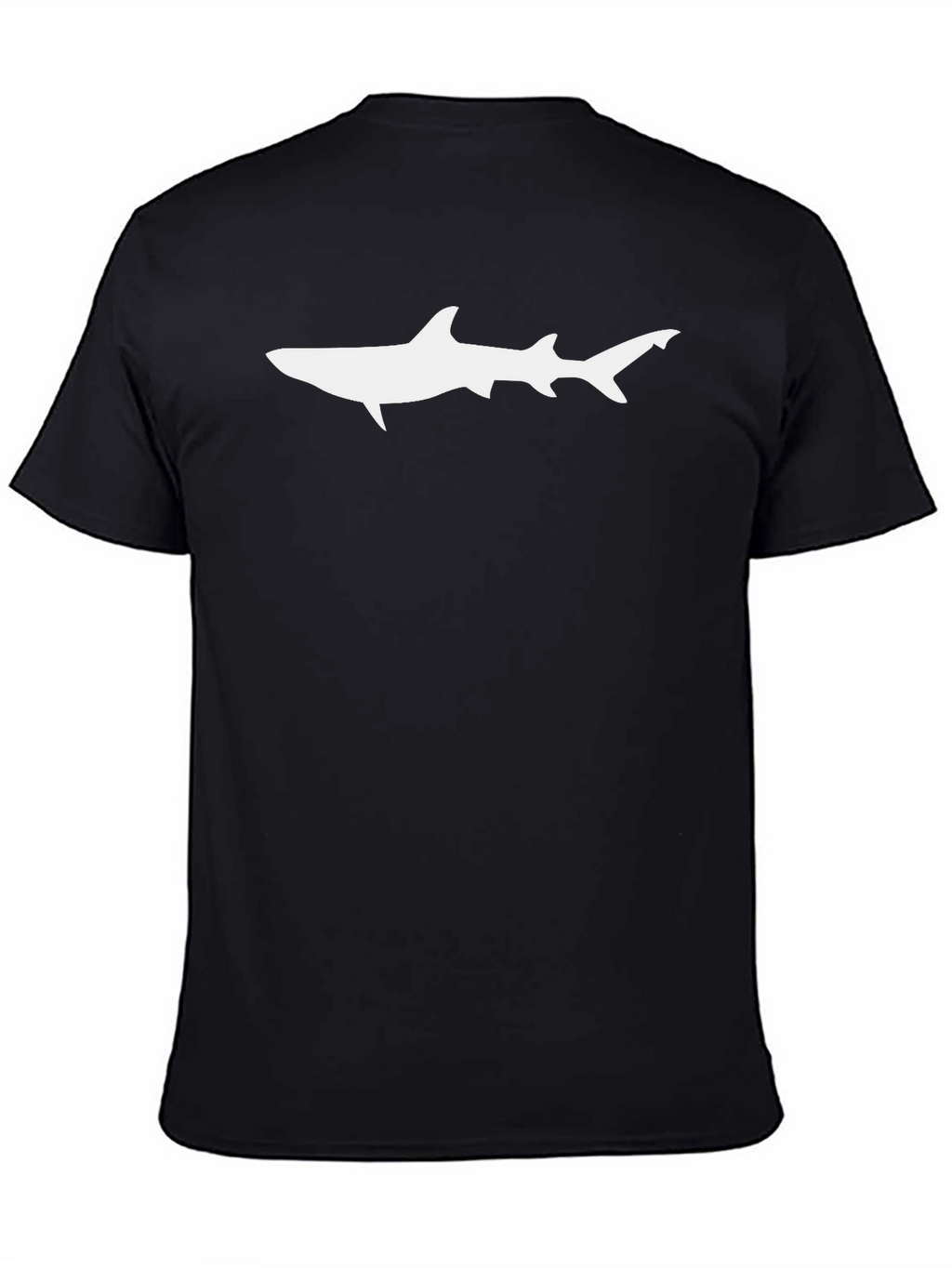 Shark Graphic Tee - Cool Black Cotton T-Shirt