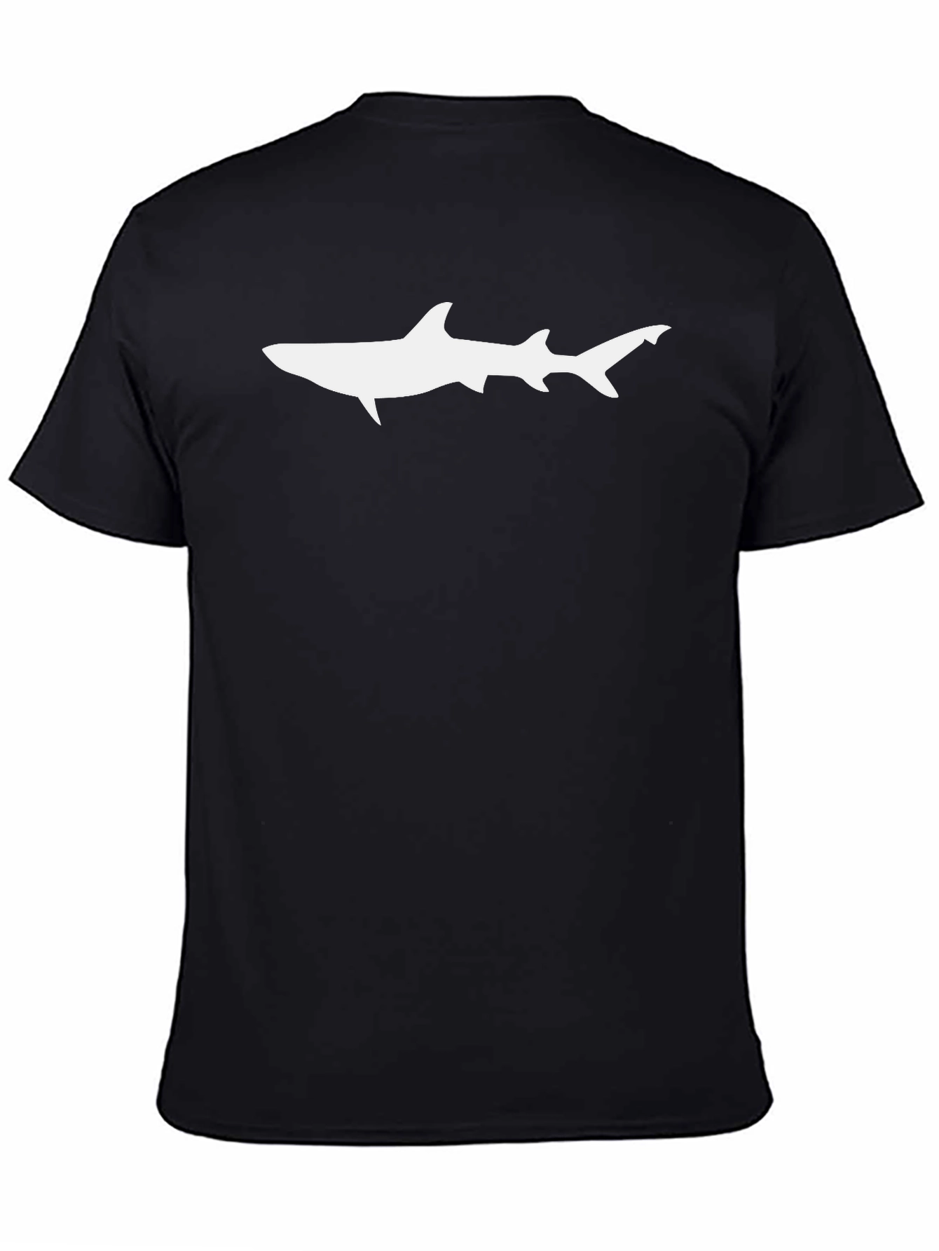 Shark Graphic Tee - Cool Black Cotton T-Shirt