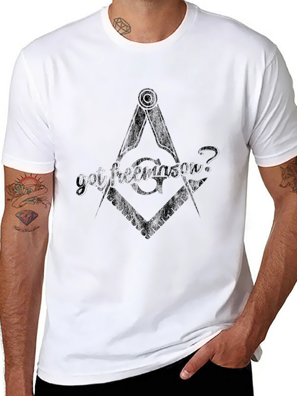 Got Freemason? Black Graphic T-Shirt