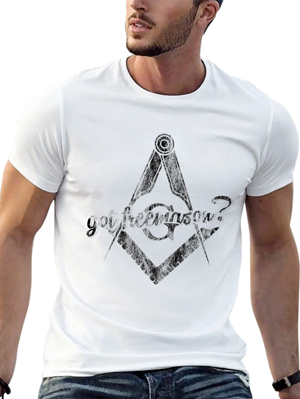 Got Freemason? Black Graphic T-Shirt