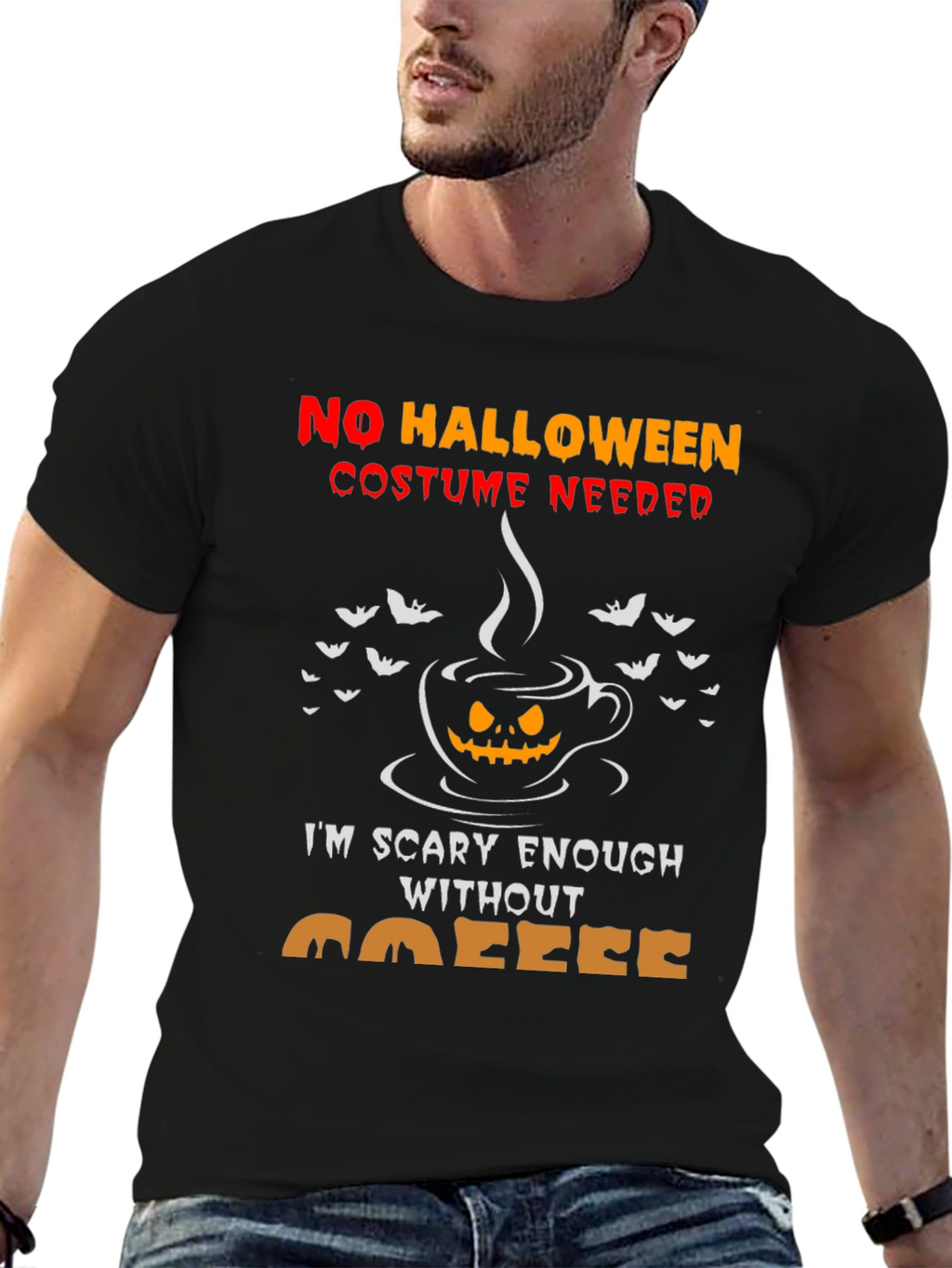 Scary Enough Coffee Halloween Tee