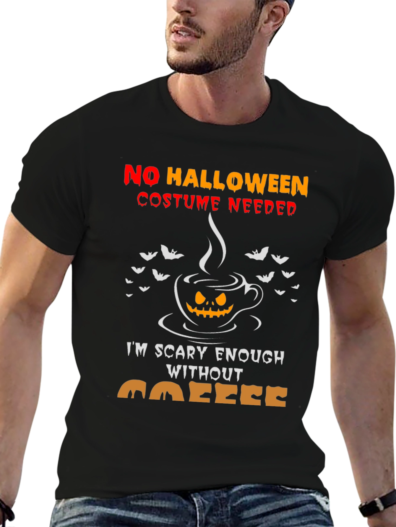 Scary Enough Coffee Halloween Tee