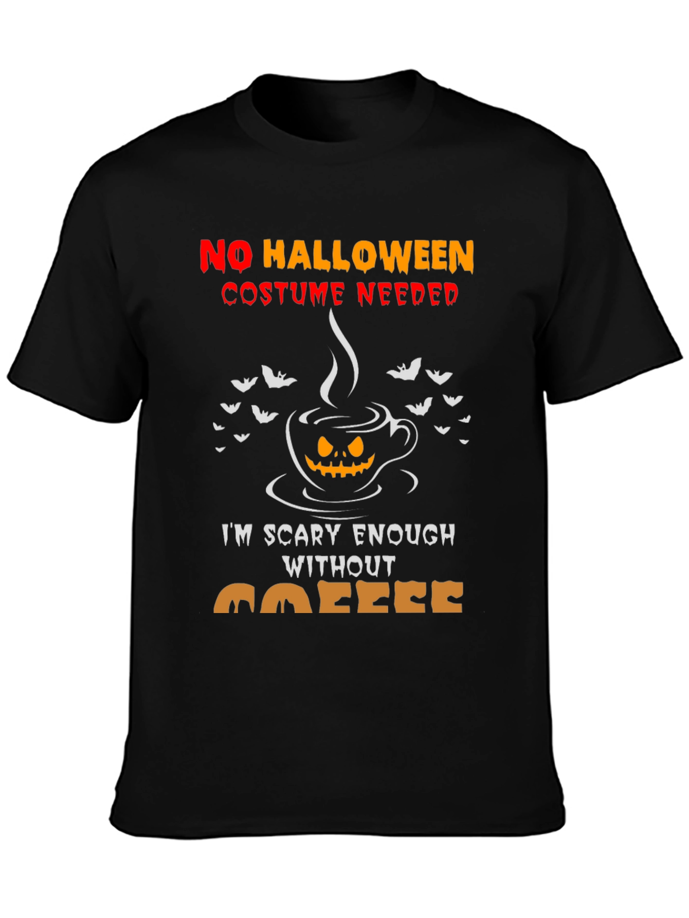 Scary Enough Coffee Halloween Tee