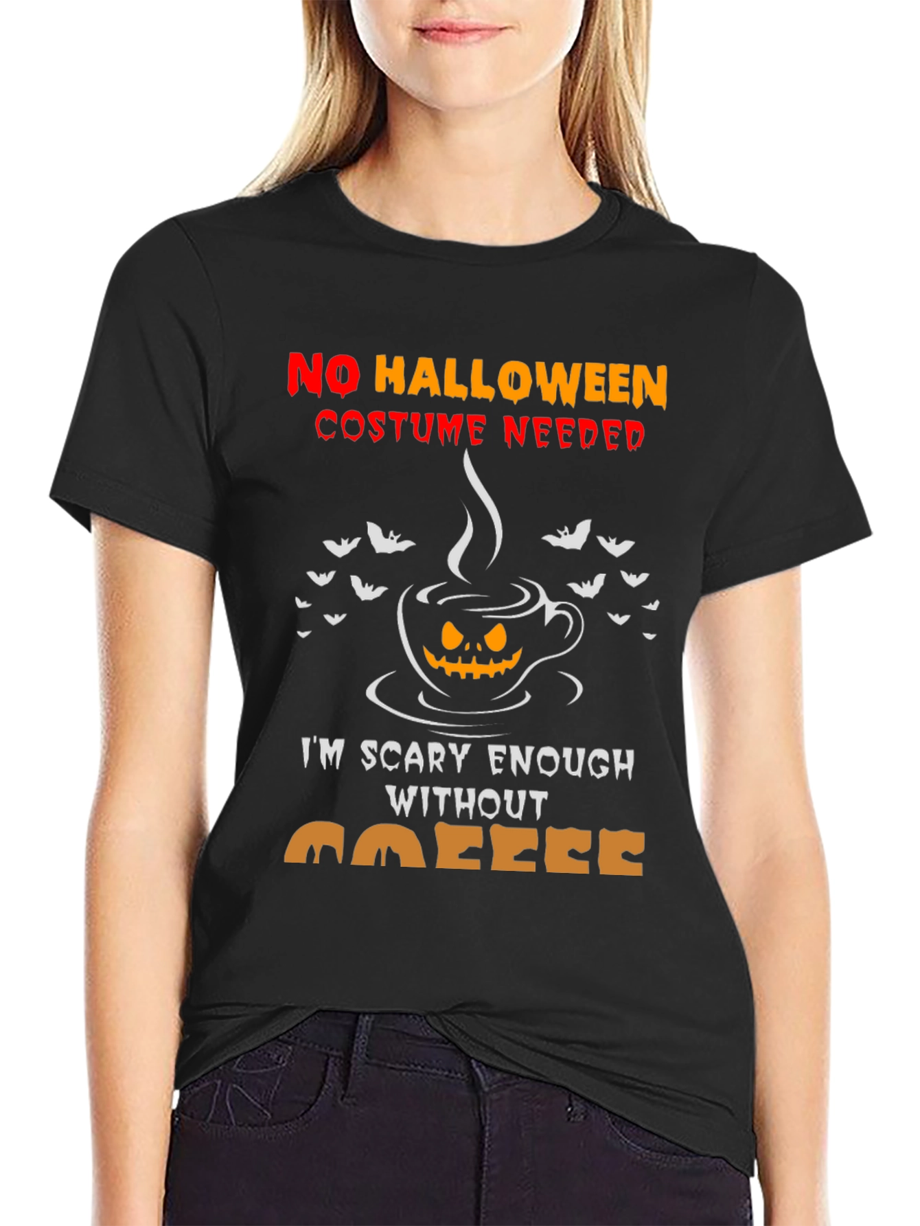 Scary Enough Coffee Halloween Tee