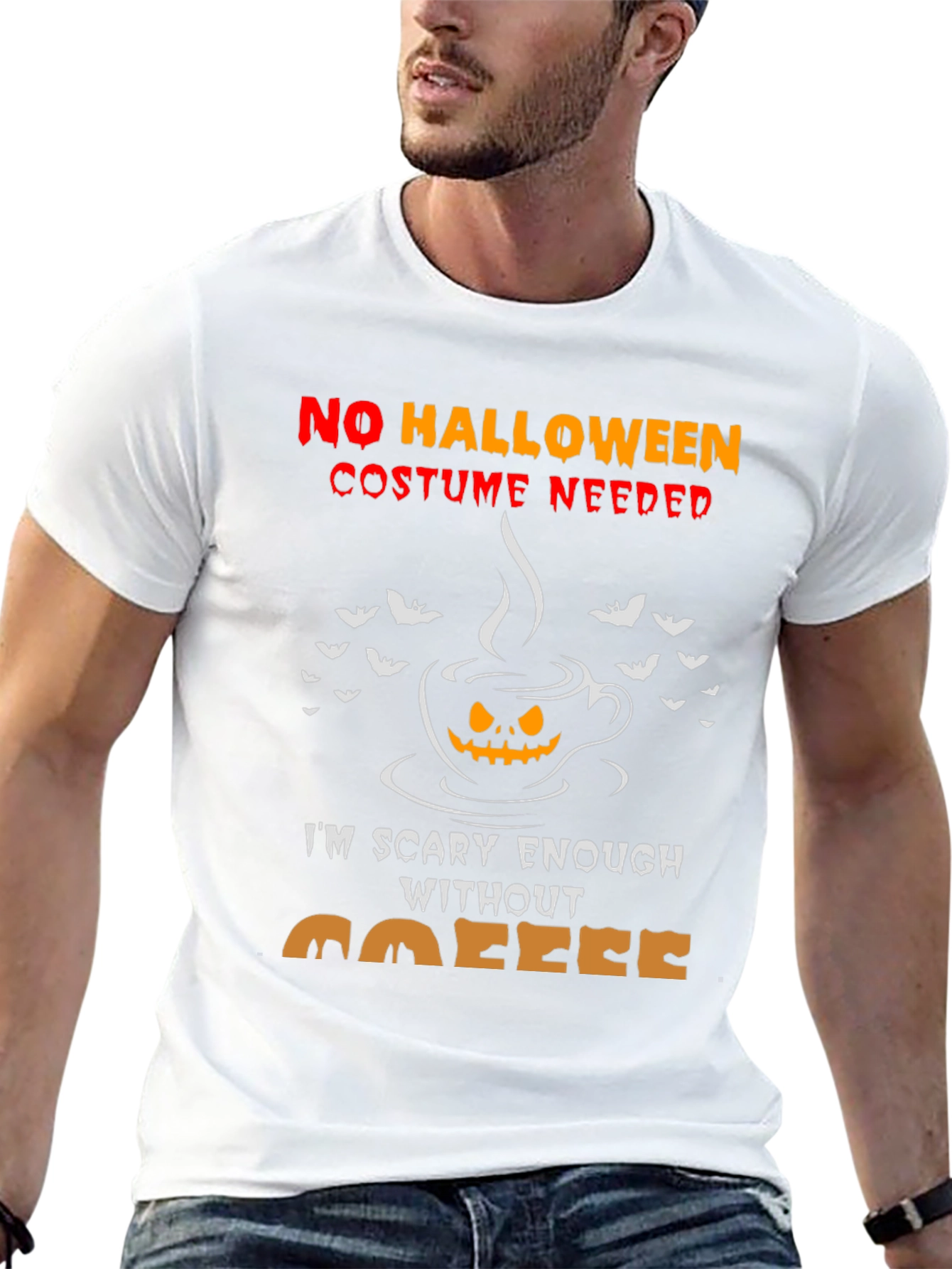 Scary Enough Coffee Halloween Tee