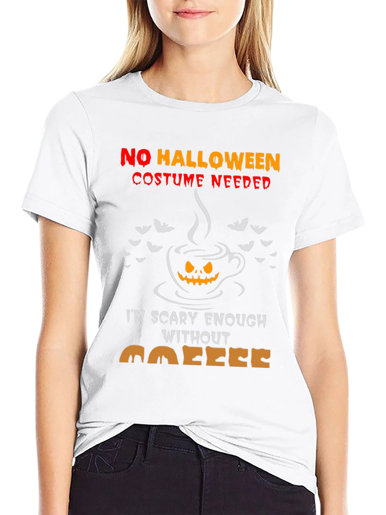 Scary Enough Coffee Halloween Tee