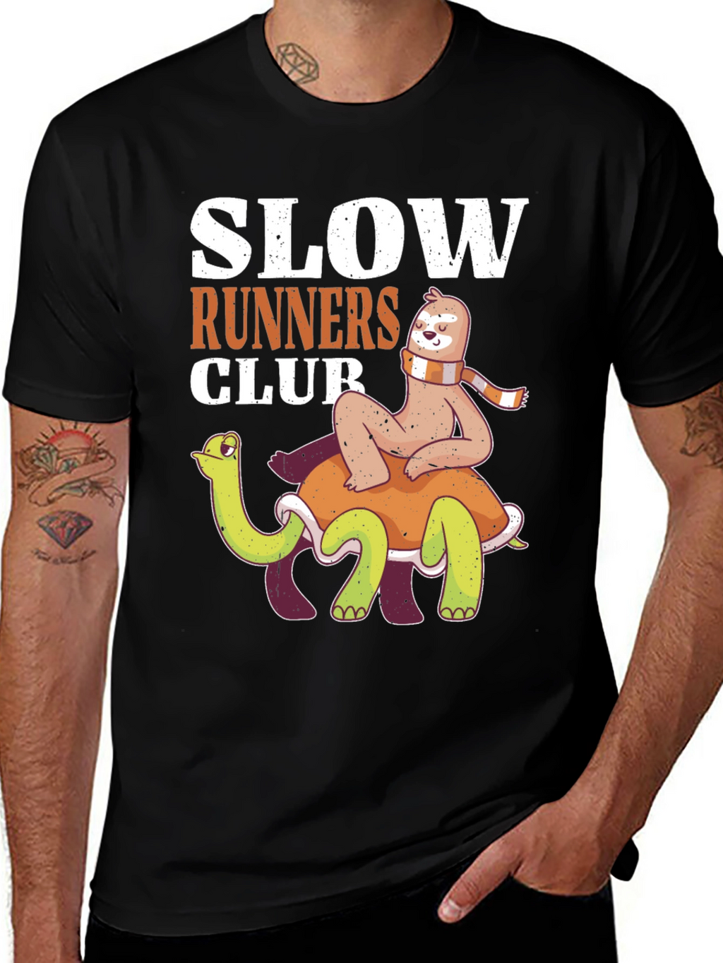 Slow Runners Club Sloth and Turtle T-Shirt