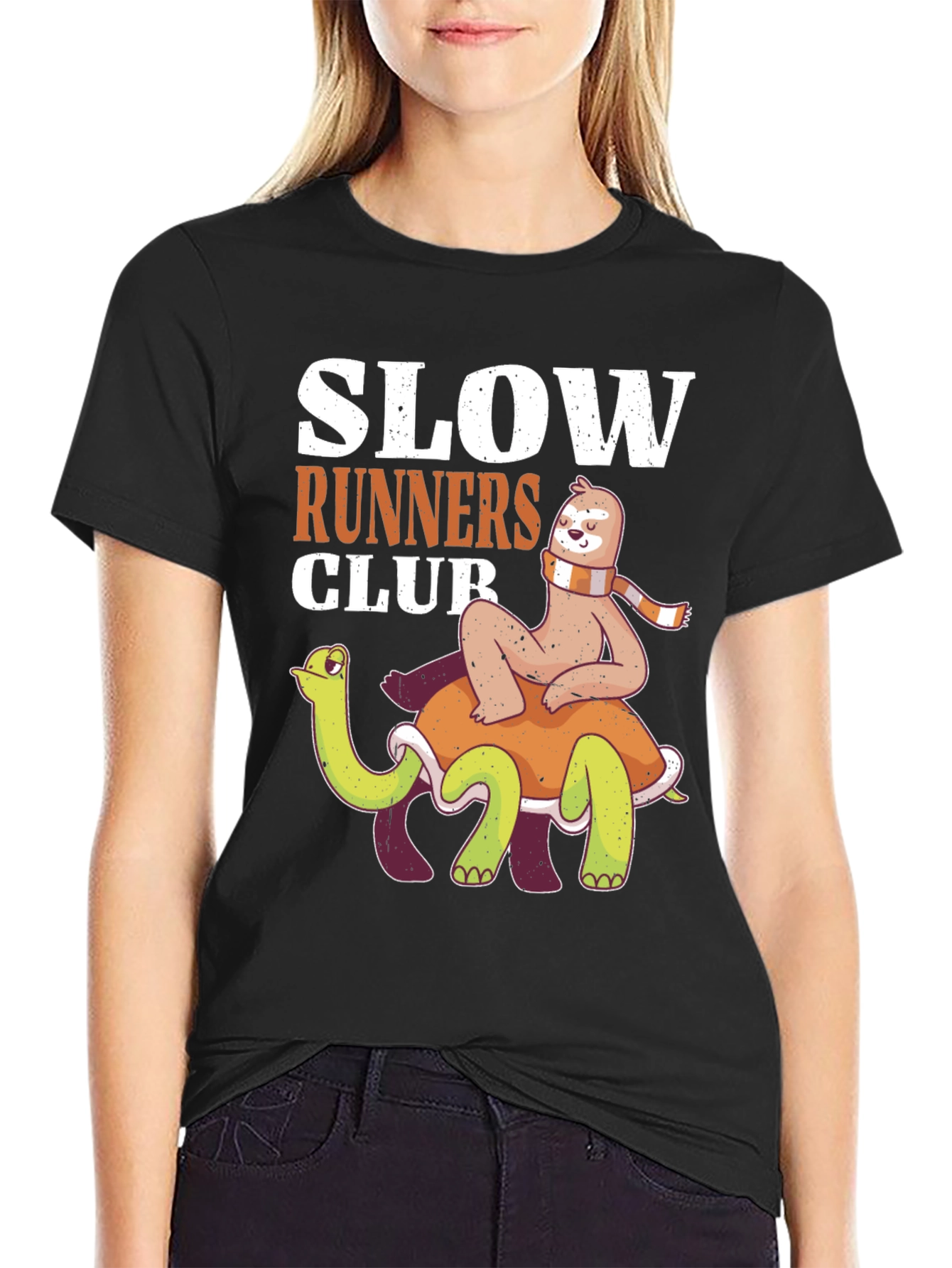 Slow Runners Club Sloth and Turtle T-Shirt