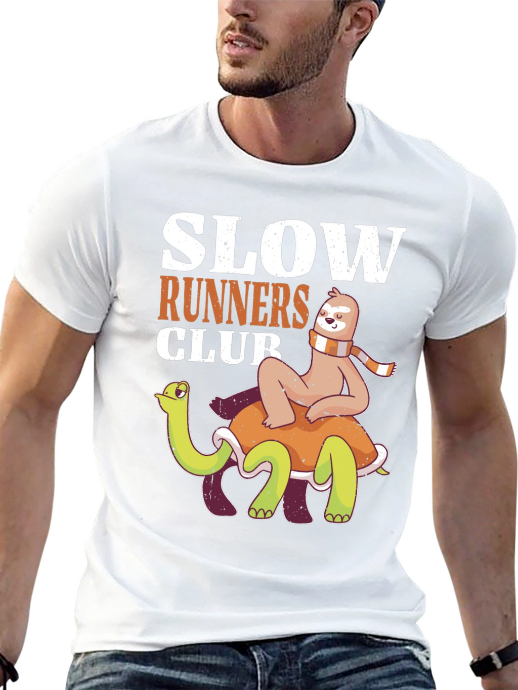 Slow Runners Club Sloth and Turtle T-Shirt