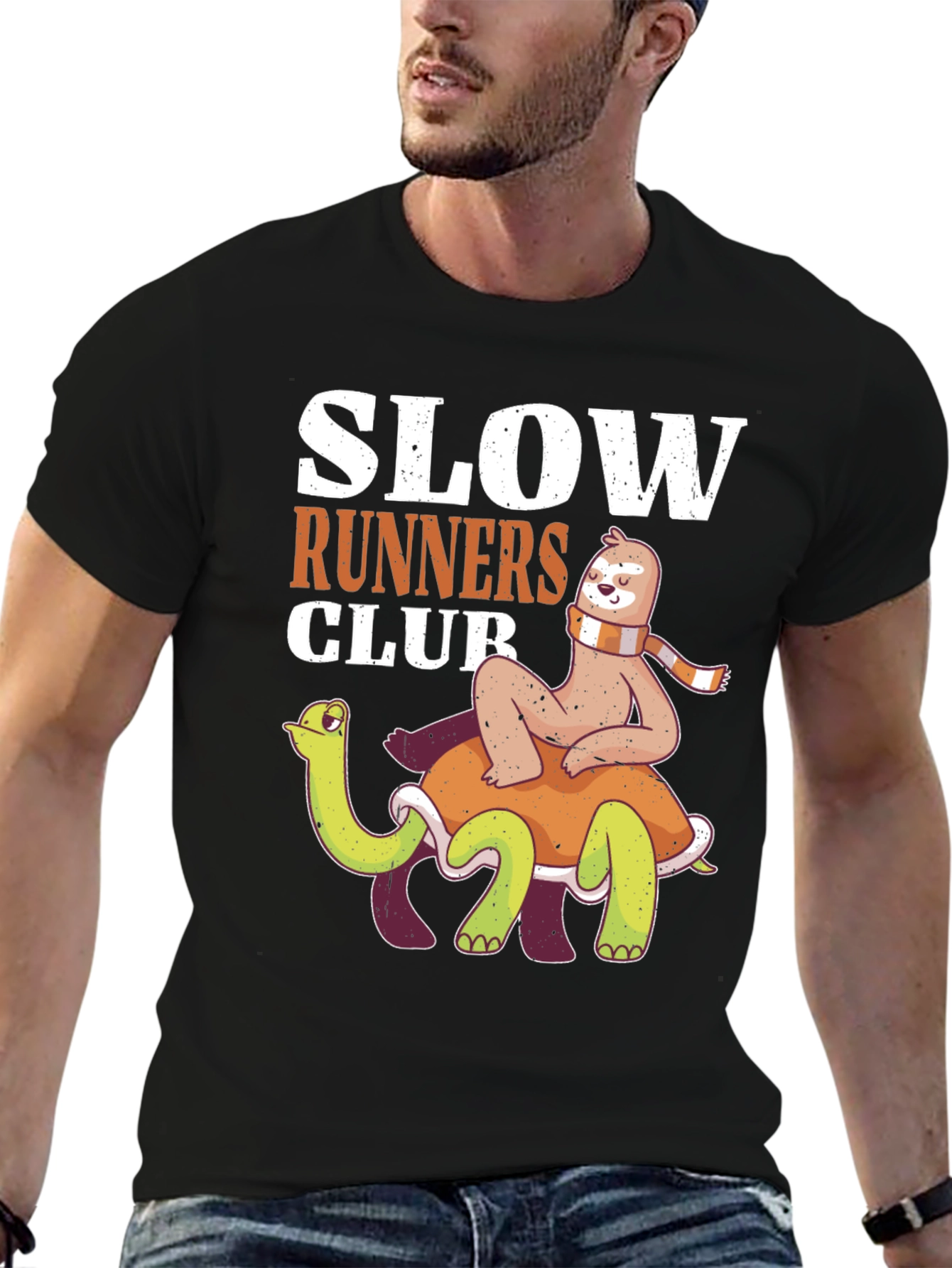 Slow Runners Club Sloth and Turtle T-Shirt