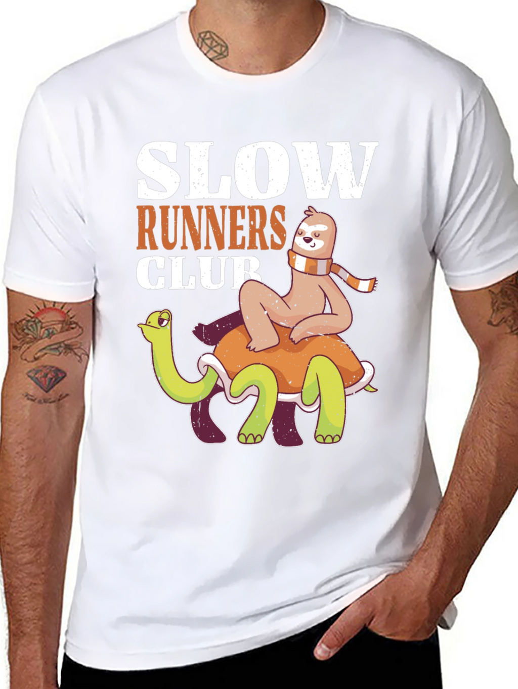 Slow Runners Club Sloth and Turtle T-Shirt