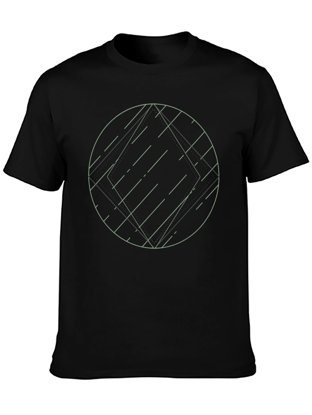 Geometric Graphic Tee - Modern Minimalist Design